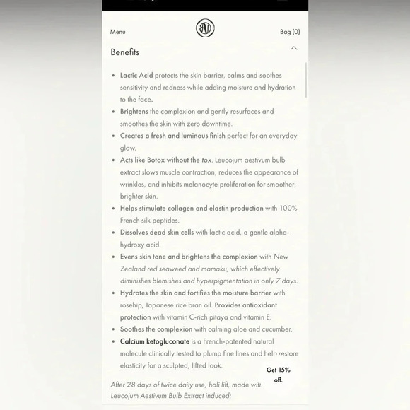 Holi Lift (used once- full bottle) - Picture 7 of 9